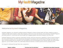 Tablet Screenshot of myhealthmagazine.net